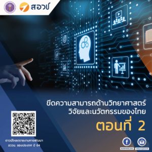 ขีดความสามารถด้านวิทยาศาสตร์ วิจัยและนวัตกรรมของไทย ตอนที่ 2