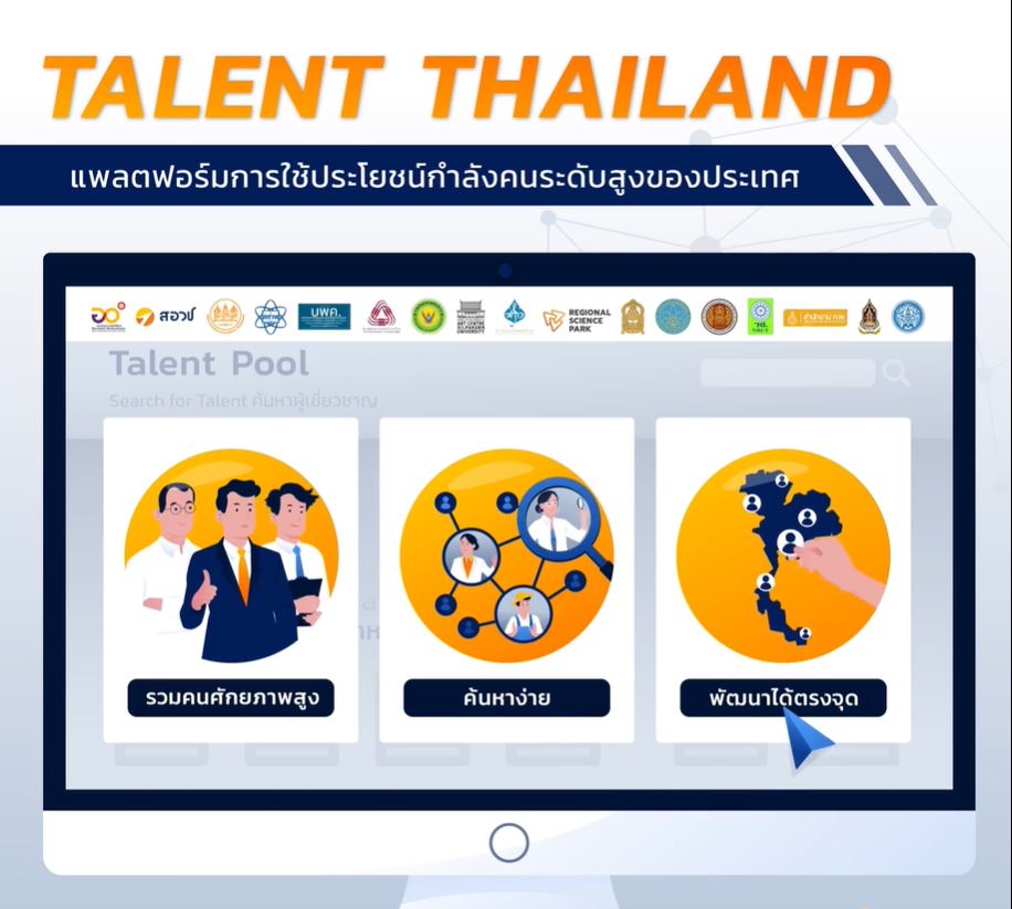 แพลตฟอร์ม Talent Thailand แพลตฟอร์มรวบรวม ค้นหา และพัฒนาศักยภาพของคนให้เหมาะสมและมีประสิทธิภาพ