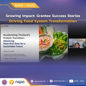 MHESI-NXPO showcases Thailand’s food system transformation policy, promoting plant-rich diets