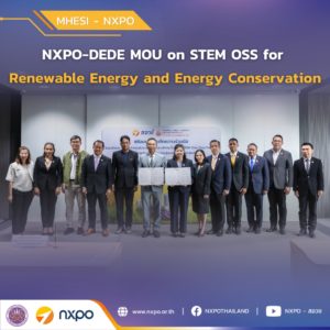 MHESI-NXPO and DEDE partner on STEM OSS for renewable energy and energy conservation