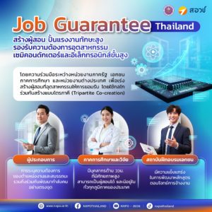 สอวช. ชวนรู้จัก “Job Guarantee Thailand” โครงการเสริมสร้างผู้สอน ปั้นแรงงานทักษะสูง รองรับความต้องการของอุตสาหกรรม
